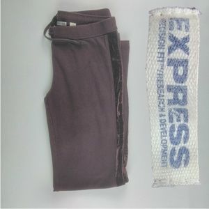 Express Size Small Burgundy casual/lounging pants